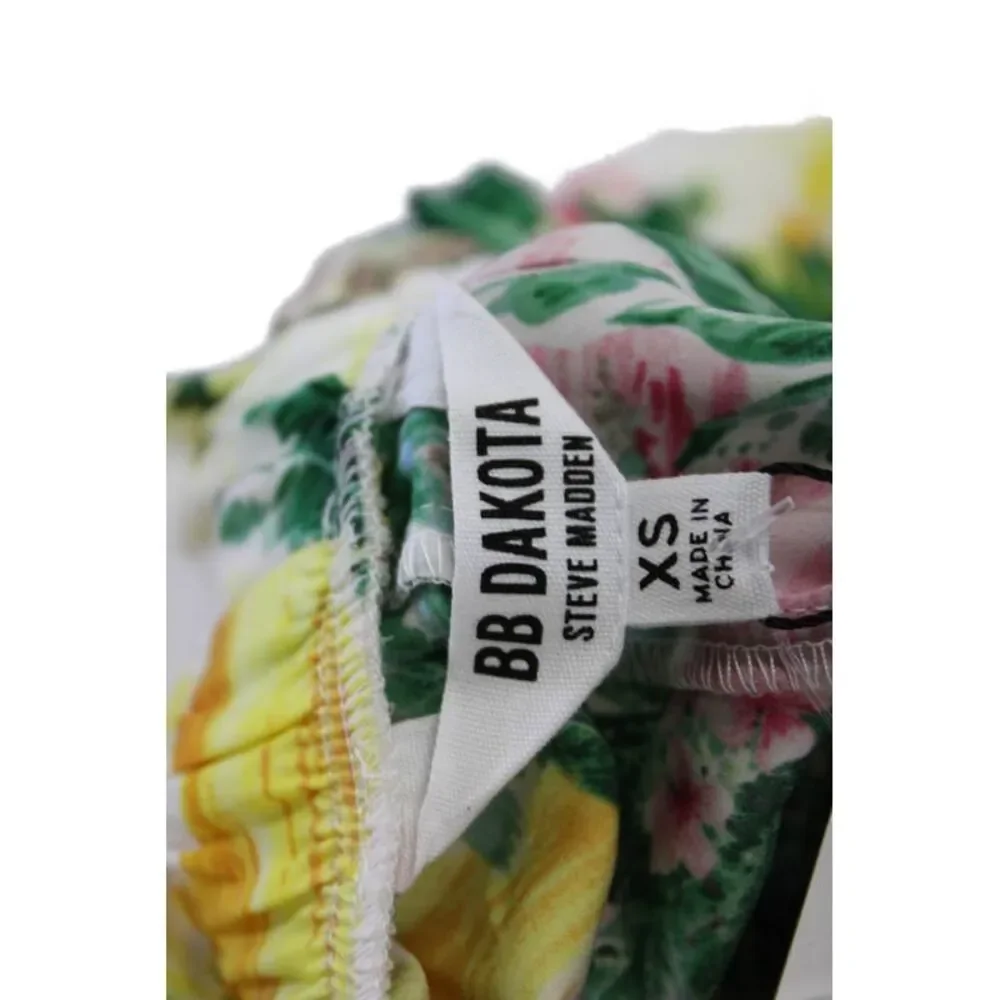 BB Dakota x Steve Madden Womens Palm Tree Sunset Shorts White Multi Size XS